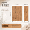 Garaj Home Yaren 3 Kapaklı Dolap - Atlas Çam