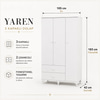 Garaj Home Yaren 3 Kapaklı Dolap - Beyaz