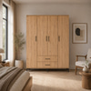 Garaj Home Yaren 4 Kapaklı Dolap - Atlas Çam