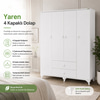 Garaj Home Yaren 4 Kapaklı Dolap - Beyaz