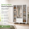 Garaj Home Yaren 4 Kapaklı Dolap - Beyaz