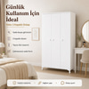 Garaj Home Yıldız 3 Kapaklı Dolap - Beyaz