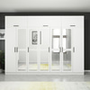 Kale 7 Kapaklı 4 Çekmeceli Aynalı Zincir Dolap-Yüklük - Beyaz