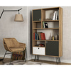Karamel Kitaplik Ceviz-Antrasit 900X250X1600 Mm
