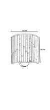 Lumexx Bambu 010 Abajurlu Oval Aplik