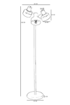 Lumexx Jesus 3 Lü Sarı Lambader Metal Başlıklı