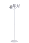 Lumexx Küre 3 Lü Beyaz Lambader Metal Başlıklı