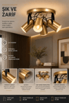 Lumexx London 4 Lü Tepsili Eskitme Plafonyer Avize