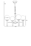Lumexx Luke 4 Lü Siyah Bal Camlı Avize