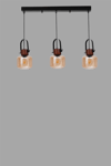 Lumexx Masal 3 Lü Sıralı Siyah Bal Camlı Sarkıt