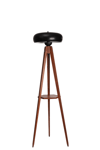 Lumexx Sehbalı Tripod Ceviz Lambader Smith Siyah Başlıklı