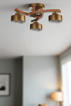 Lumexx Weston 3 Lü Naturel Metal Başlıklı Plofonyer Avize