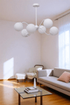 Lumexx Yeni Ahtapot 6 Lı Beyaz Camlı Avize