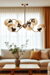 Lumexx Yeni Ahtapot 6 Lı Eskitme Bal Camlı Avize