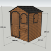 Mandu Ahşap Bahçe Depolama Evi (Bahçe Deposu)