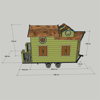 Mandu Ahşap Çocuk Tinyhouse Oyun Evi