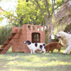 Mandu Ahşap Dublex Köpek Kulübesi (teraslı)