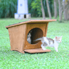 Mandu Ahşap Mini Kedi Evi (Yeni Doğan evi)