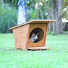 Mandu Ahşap Mini Kedi Evi (Yeni Doğan evi)