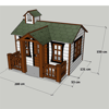 Mandu Ahşap Oyun Evi (Playhouse) Beylerbeyi