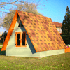 Mandu Ahşap Üçgen Çocuk Oyun Evi ( Aframe Playhouse)