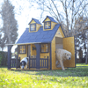 Mandu Ultra Lüks Ahşap Köpek Kulübesi (evi) GOLD EDİTİON