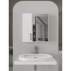 Menaro Fonksiyonel Aynali Banyo Ust Dolabi 3 Rafli Kapakli Beyaz 596X164X648 Mm