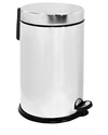Mikro Pedallı Çöp Kovası Krom 12 Lt