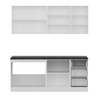 Minar 195 Cm Mutfak Dolabı Beyaz Antrasit 195-A2
