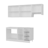 Minar 220 Cm Mutfak Dolabı Beyaz Dore 220-D5