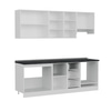 Minar 225 Cm Mutfak Dolabı Beyaz Antrasit 225-A8