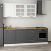 MİNAR 240 CM MEBRAN C MUTFAK DOLABI BEYAZ ANTRASİT 240-MCBA3
