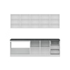 Minar 250 Cm Mutfak Dolabı Beyaz Antrasit 250-A2