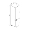 Minar 45 Cm Mutfak Boy Dolabı - Beyaz D45-B1
