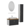 Minar Banyo Dolabı 100Cm As2K+1Ea1R+Tzg+Boy Beyaz