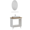 Minar Banyo Dolabı 100Cm Ay2K+1Ea1R+Tzg Beyaz