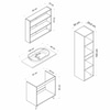 Minar Banyo Dolabı 100Cm Ay2K+2K2A+Tzg+Boy Beyaz