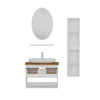 Minar Banyo Dolabı 85Cm As2K1Ç+1Ea1R+Tzg+Boy Beyaz