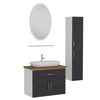 Minar Banyo Dolabı 85Cm As2K1Ç+1Ea1R+Tzg+Boy Beyaz