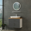 Minar Banyo Dolabı 85Cm As2K1Ç+1Ya1R+Tzg Beyaz