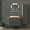 Minar Banyo Dolabı 85Cm As2K1Ç+1Ya1R+Tzg+Boy Beyaz