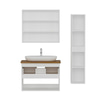 Minar Banyo Dolabı 85Cm As2K1Ç+2K2A+Tzg+Boy Beyaz