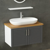 Minar Banyo Dolabı 85Cm As2K+1Ea1R+Tzg Beyaz