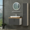 Minar Banyo Dolabı 85Cm As2K+1Ya1R+Tzg+Boy Beyaz