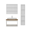Minar Banyo Dolabı 85Cm As2K+2K2A+Tzg+Boy Beyaz