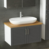 Minar Banyo Dolabı 85Cm As2K+2K2A+Tzg+Boy Beyaz