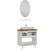 Minar Banyo Dolabı 85Cm Ay2K1Ç+1Ea1R+Tzg Beyaz