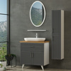 Minar Banyo Dolabı 85Cm Ay2K1Ç+1Ea1R+Tzg+Boy Beyaz