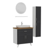 Minar Banyo Dolabı 85Cm Ay2K1Ç+1Ya1R+Tzg+Boy Beyaz