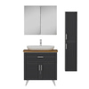 Minar Banyo Dolabı 85Cm Ay2K1Ç+2K2A+Tzg+Boy Beyaz